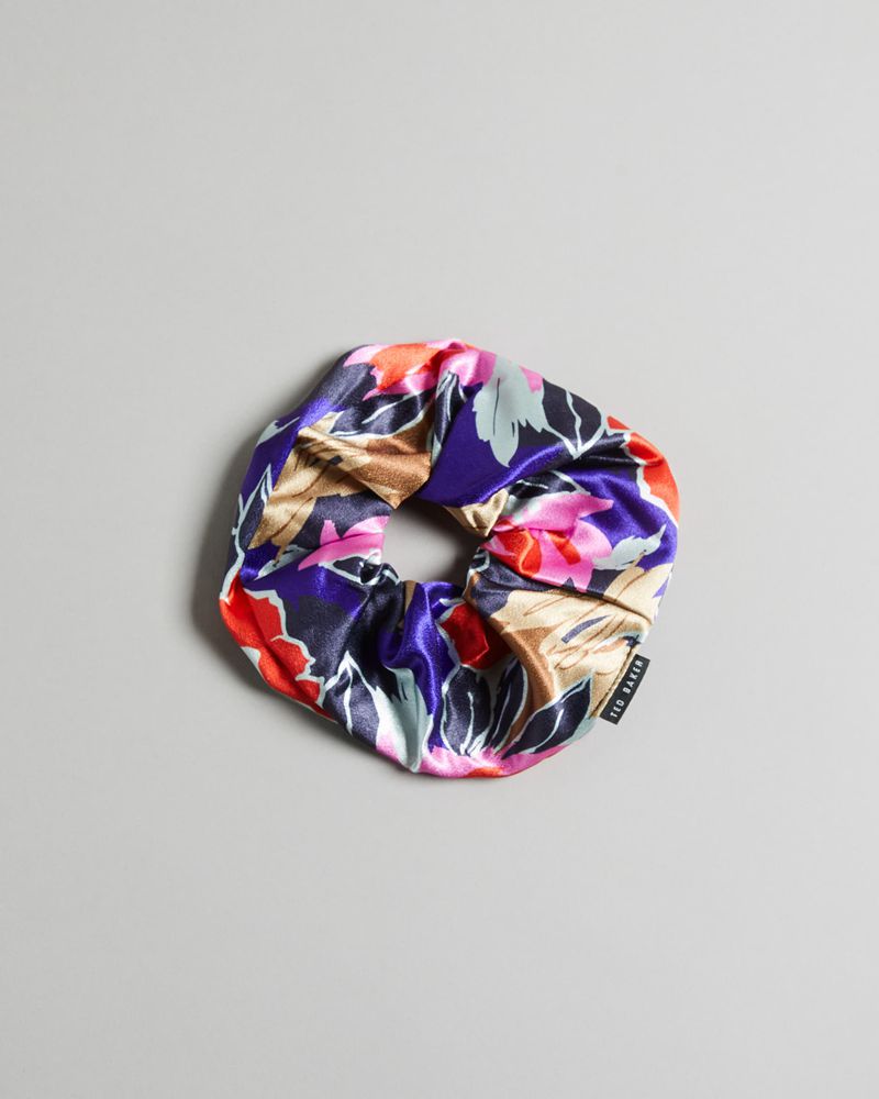 Ted Baker Roseena Oversized Bolt On Floral Scrunchie Halsduk Dam Blå | RDF-867025