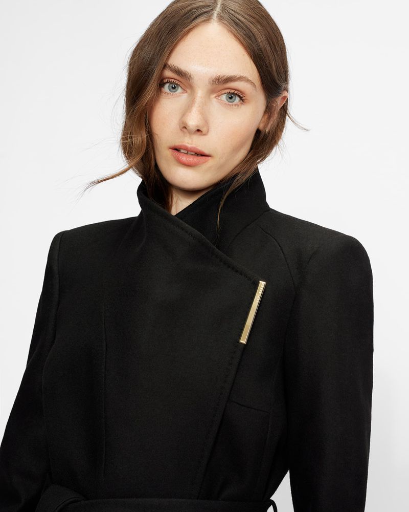 Ted Baker Rosess Wool Wrap Rockar Dam Svarta | JPI-951673