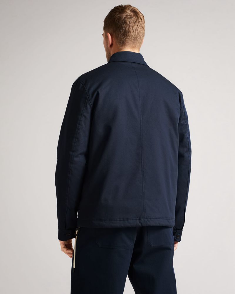 Ted Baker Roster Cavalry Twill Wadded Jacka Herr Marinblå | LOR-075169