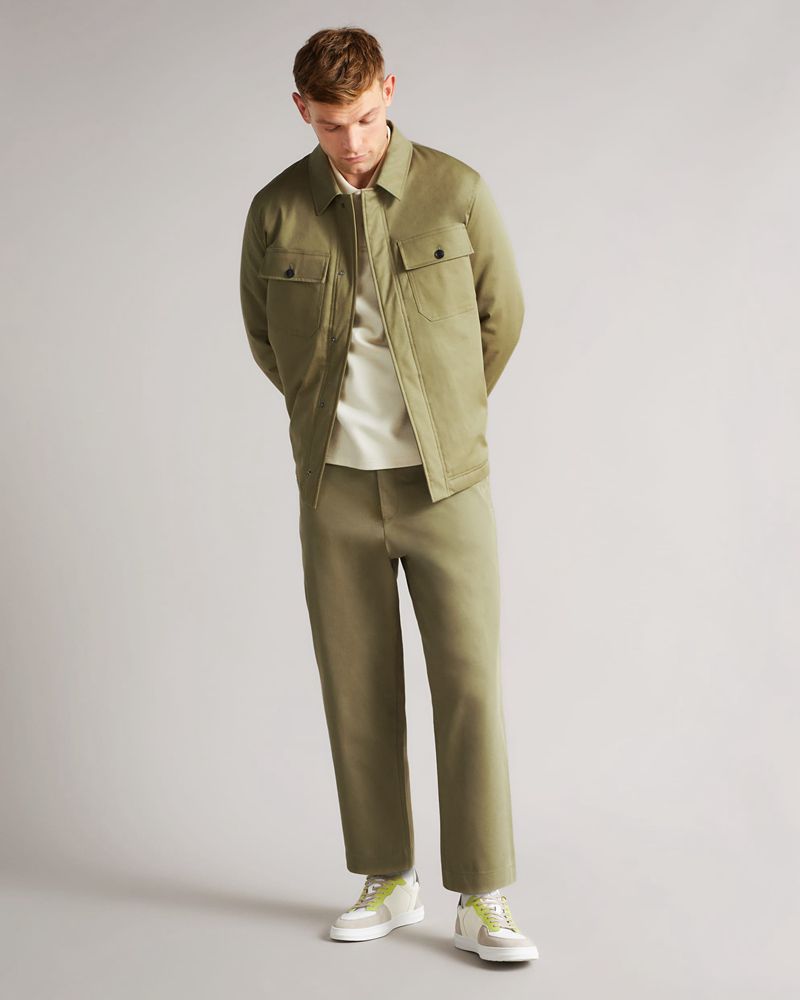 Ted Baker Roster Cavalry Twill Wadded Jacka Herr Gröna | OYI-924805