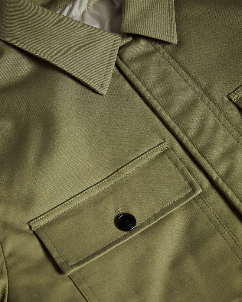 Ted Baker Roster Cavalry Twill Wadded Jacka Herr Gröna | OYI-924805
