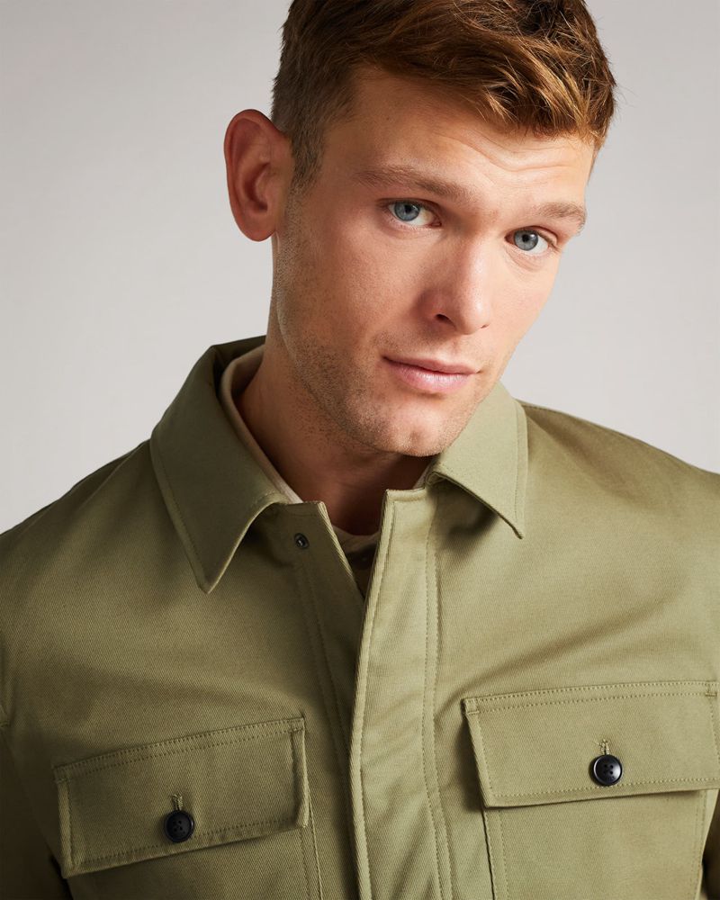 Ted Baker Roster Cavalry Twill Wadded Jacka Herr Gröna | OYI-924805