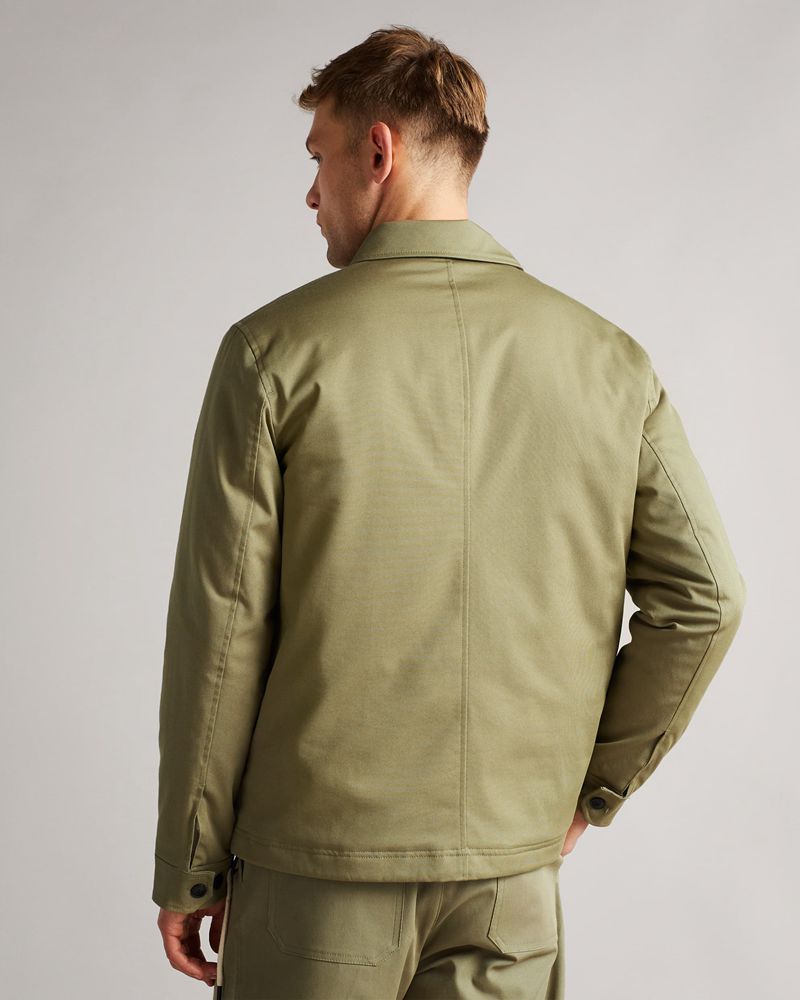 Ted Baker Roster Cavalry Twill Wadded Jacka Herr Gröna | OYI-924805