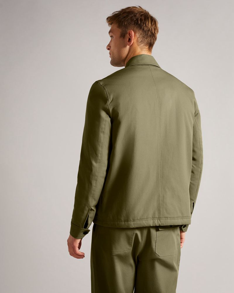 Ted Baker Roster Cavalry Twill Wadded Jacka Herr Gröna | OYI-924805