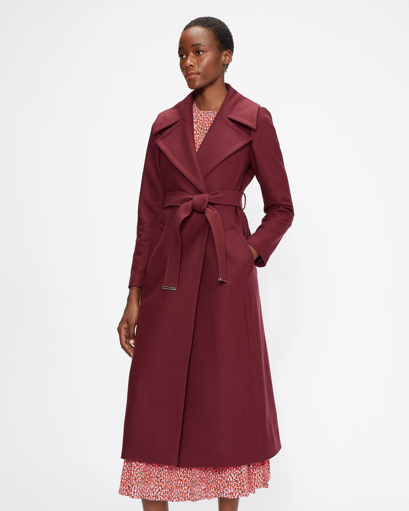 Ted Baker Rrosiey Wool With Oversized Collar Jacka Dam Lila | XQM-481025