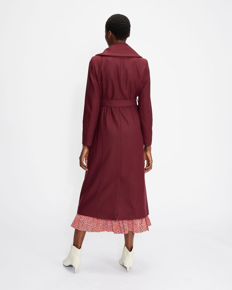 Ted Baker Rrosiey Wool With Oversized Collar Jacka Dam Lila | XQM-481025