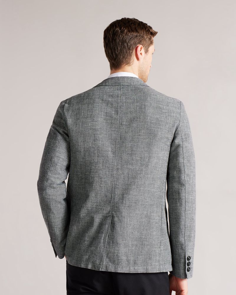 Ted Baker Rublow Yarn Dyed Blazer Kostymer Herr Svarta | XUE-250387
