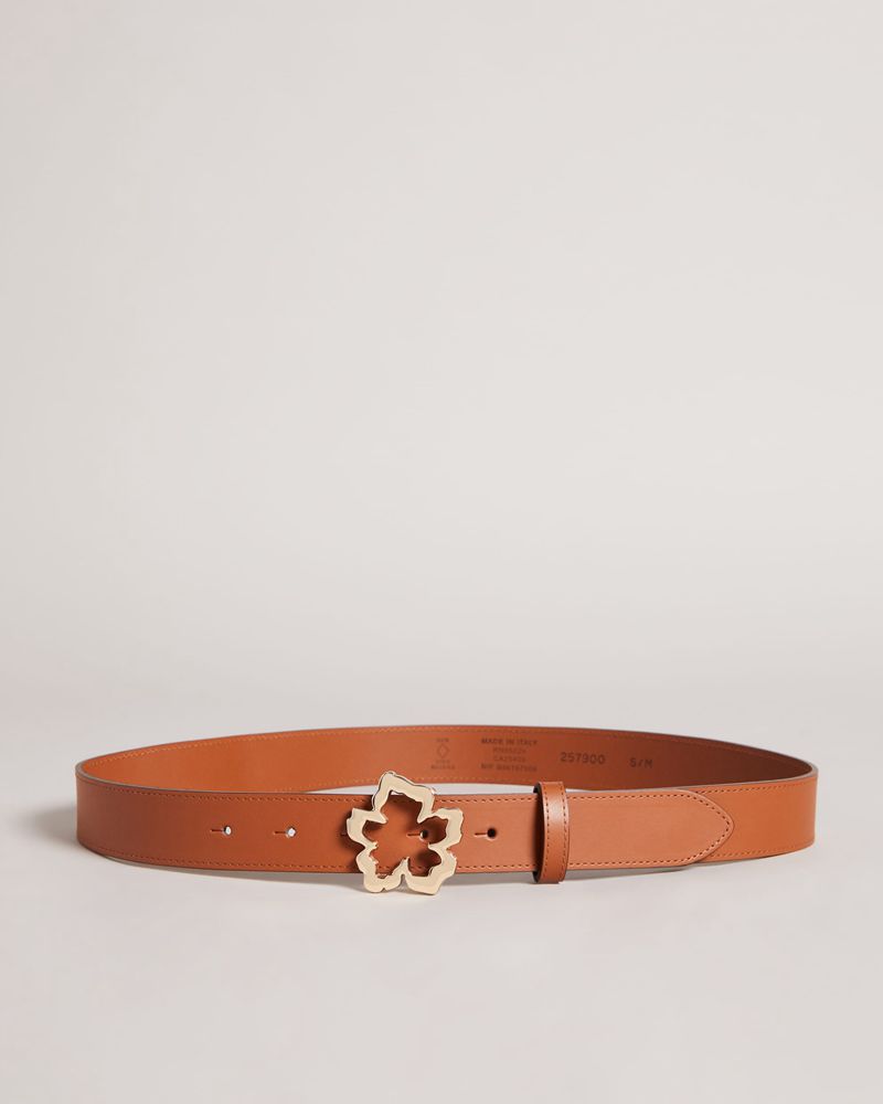 Ted Baker Rylan Slim Flower Spännen Bälte Dam Bruna | EMJ-417639