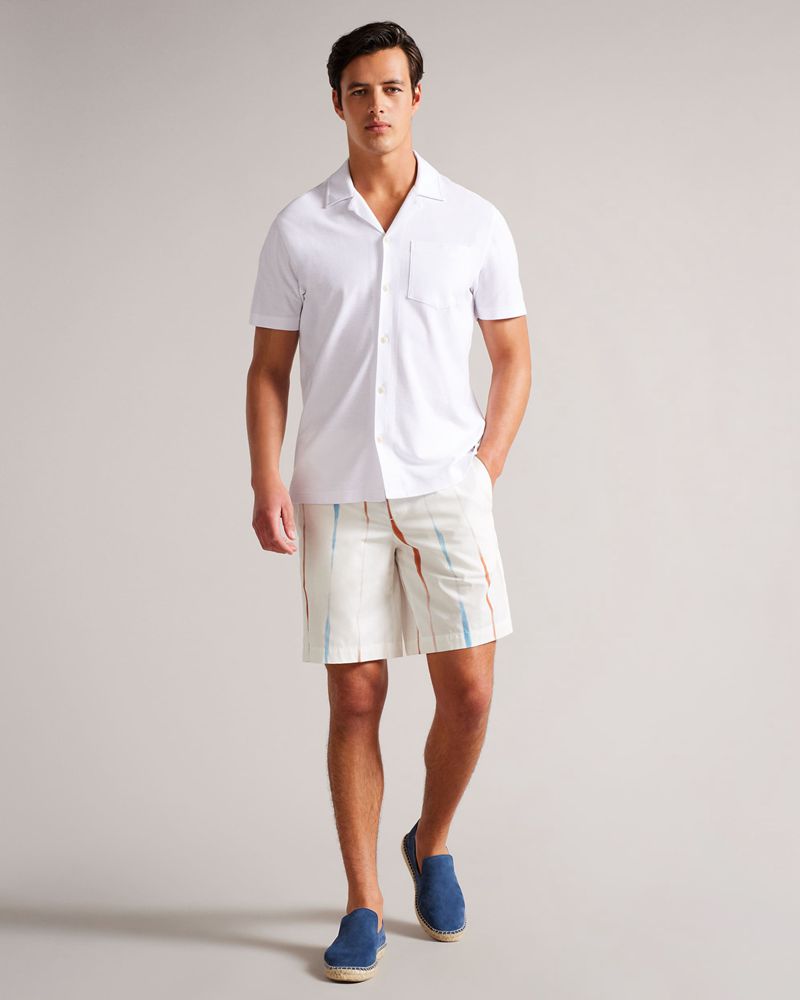 Ted Baker Ryton Shorts Herr Vita | QGE-867954