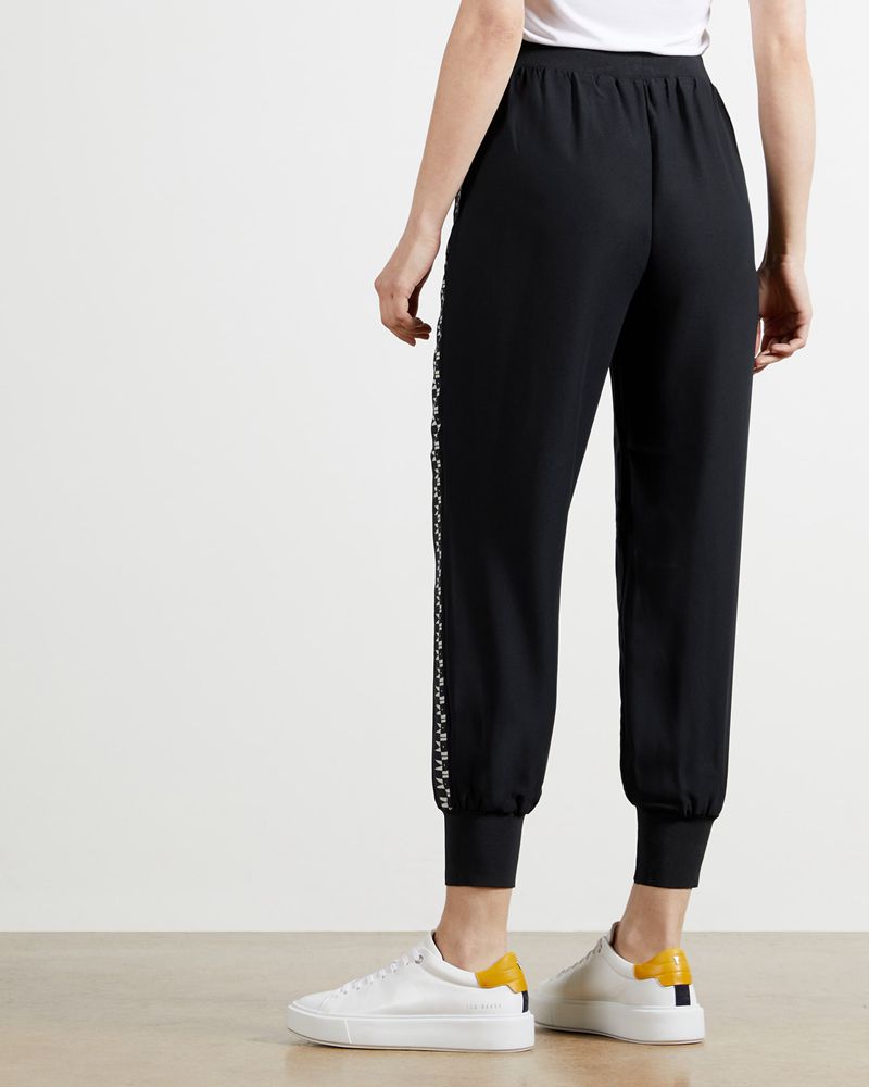 Ted Baker Saiin Side Panel Detail Jogger Byxor Dam Marinblå | HLB-174682