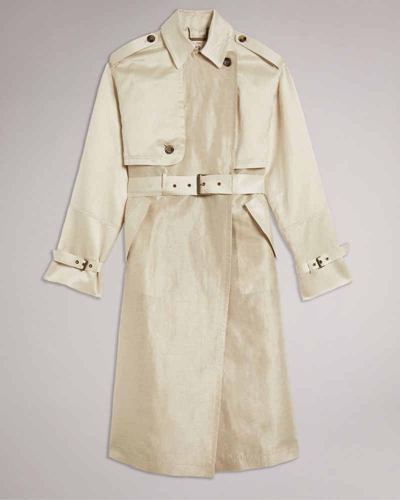 Ted Baker Saila Contrast Trench Rockar Dam Bruna | ZAC-986520