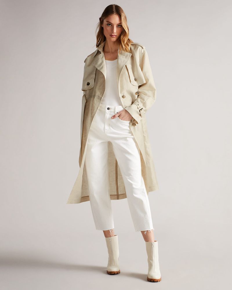 Ted Baker Saila Contrast Trench Rockar Dam Bruna | ZAC-986520