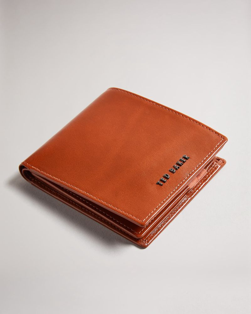 Ted Baker Sammed Folded Läder Plånbok Herr Orange | UXA-241936