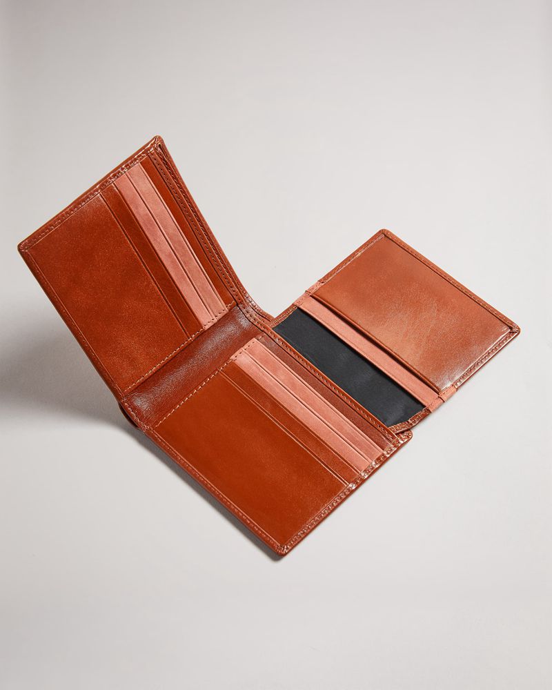 Ted Baker Sammed Folded Läder Plånbok Herr Orange | UXA-241936