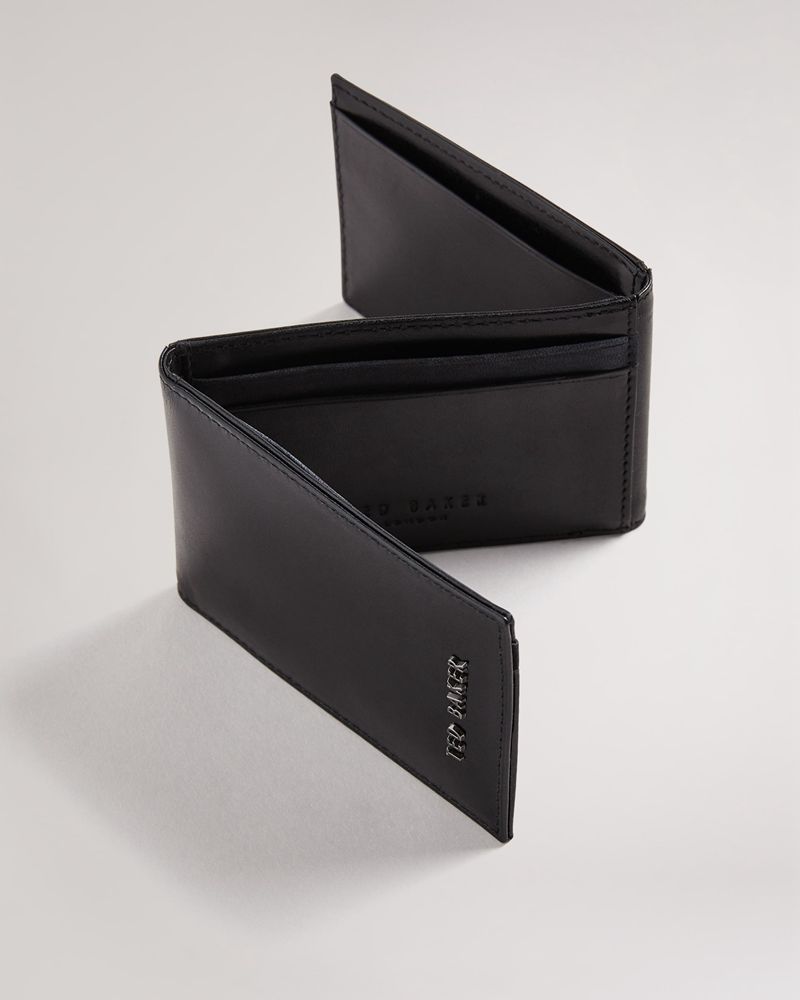Ted Baker Sammey Folded Läder Cardholder Plånbok Herr Svarta | MAO-713852