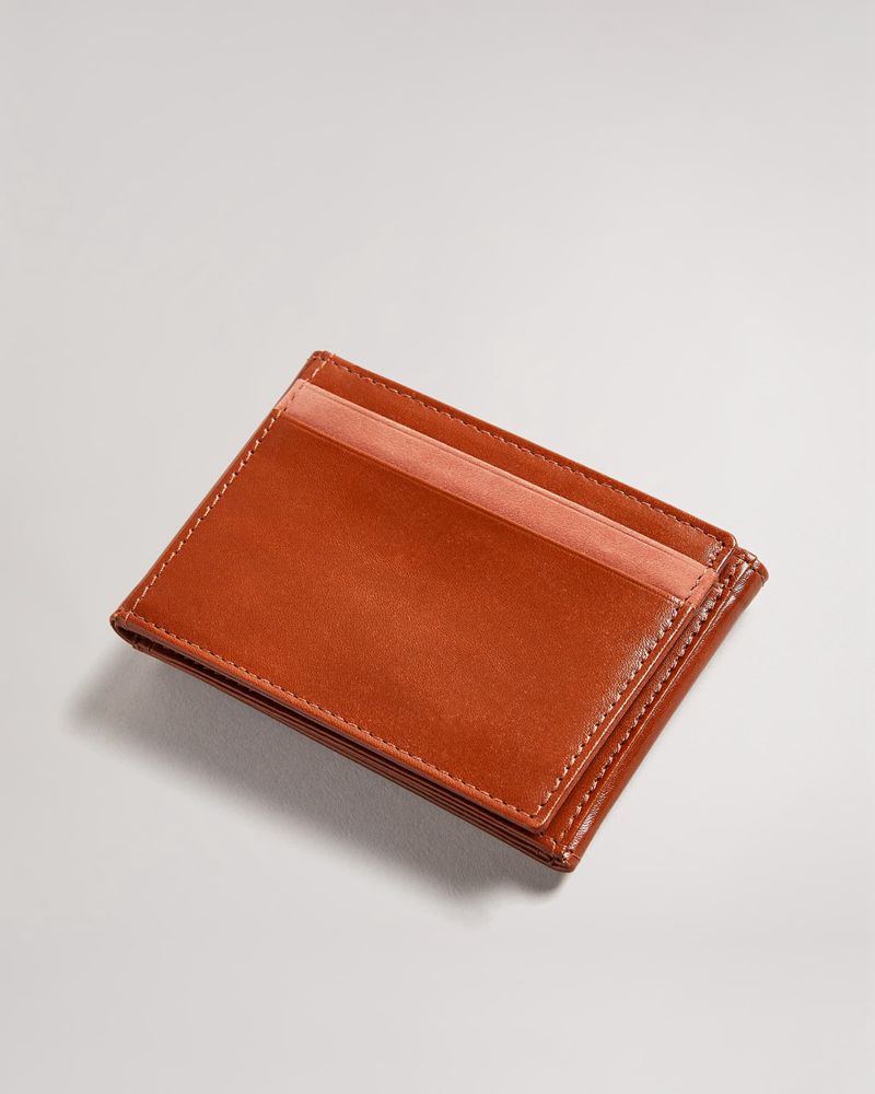Ted Baker Sammey Folded Läder Cardholder Plånbok Herr Orange | YQT-061823