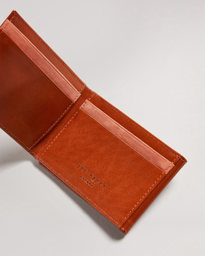 Ted Baker Sammey Folded Läder Cardholder Plånbok Herr Orange | YQT-061823