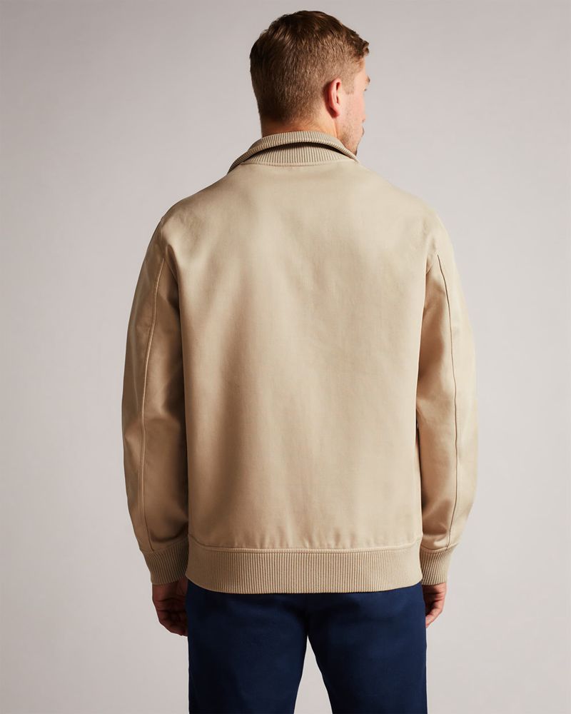 Ted Baker Scotby Reversible Harrington Jacka Herr Vita | DKE-932615