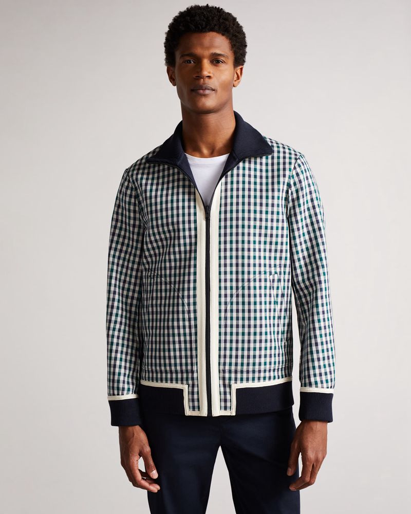 Ted Baker Scotby Reversible Harrington Jacka Herr Marinblå | PTA-245861
