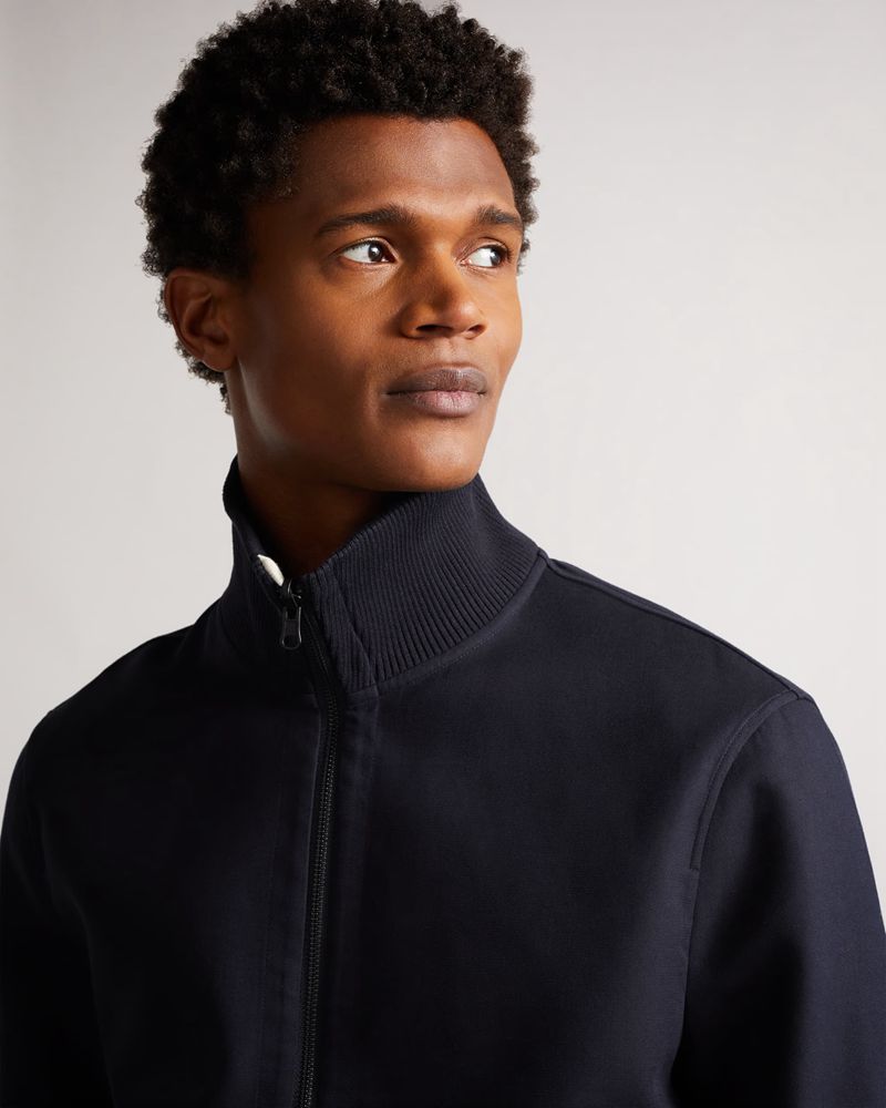 Ted Baker Scotby Reversible Harrington Jacka Herr Marinblå | PTA-245861