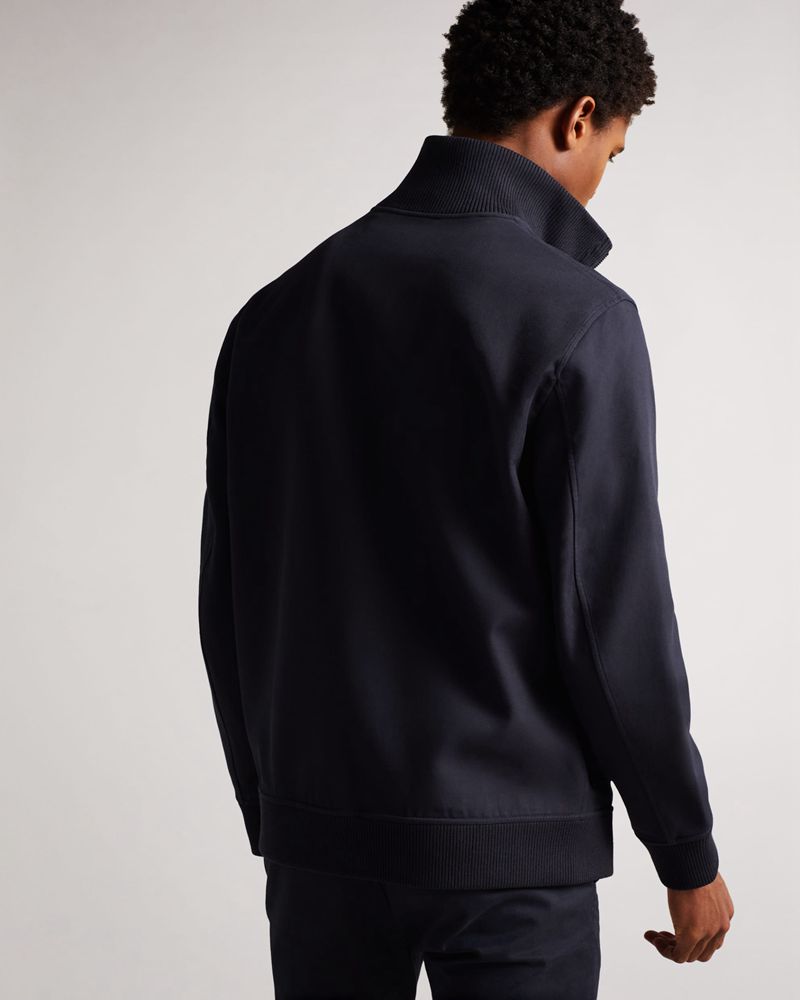 Ted Baker Scotby Reversible Harrington Jacka Herr Marinblå | PTA-245861