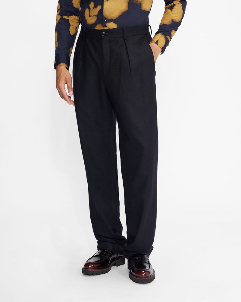 Ted Baker Scout Flood Length Byxor Herr Marinblå | QCV-136489