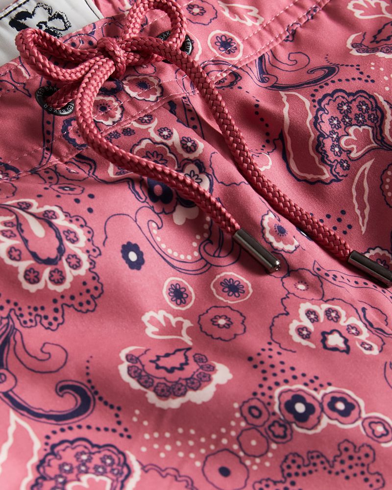 Ted Baker Seaward Paisley Printed Strandkläder Herr Rosa | ONU-076539