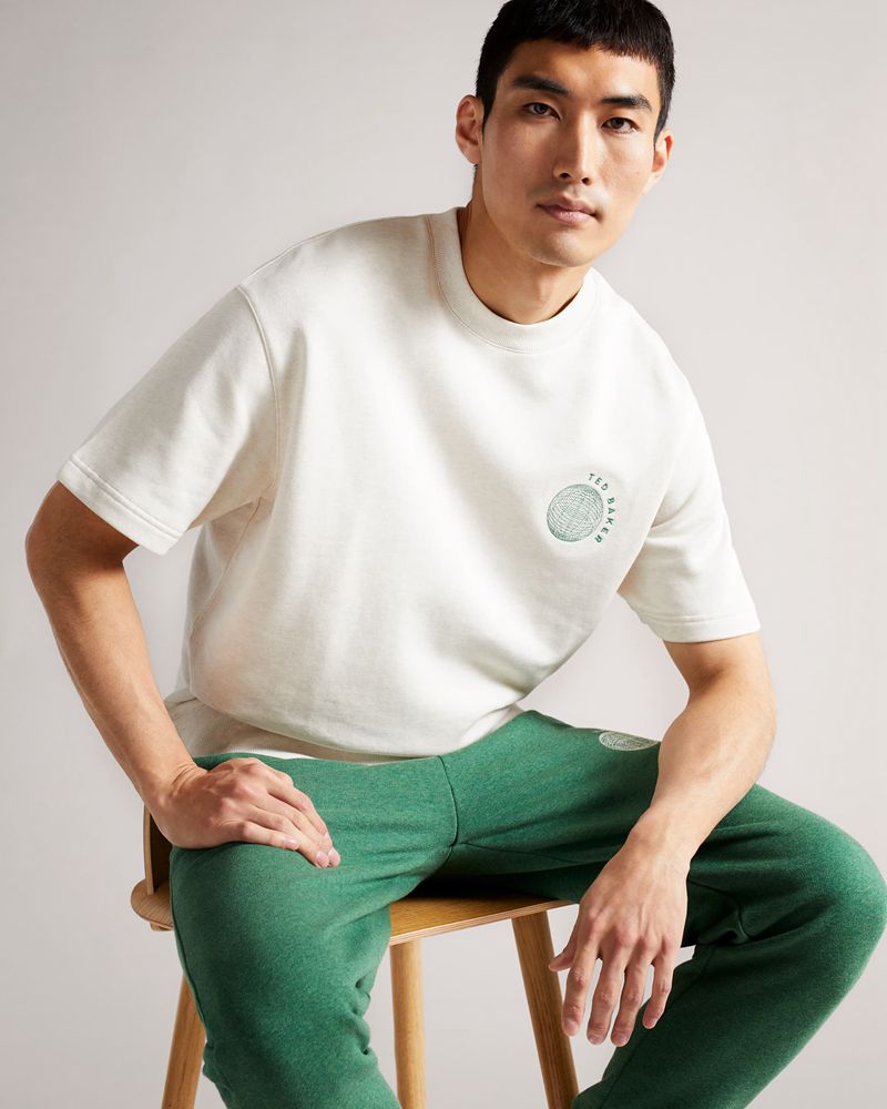 Ted Baker Shandon Sleeved Relaxed Fit Blast Herr Natural | KMN-021457
