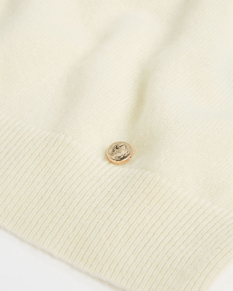 Ted Baker Shano Balloon Sleeve Stickat Dam Vita | QIL-813479