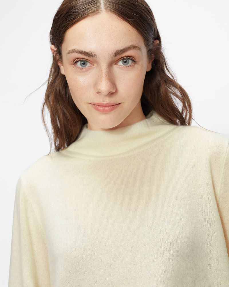 Ted Baker Shano Balloon Sleeve Stickat Dam Vita | QIL-813479