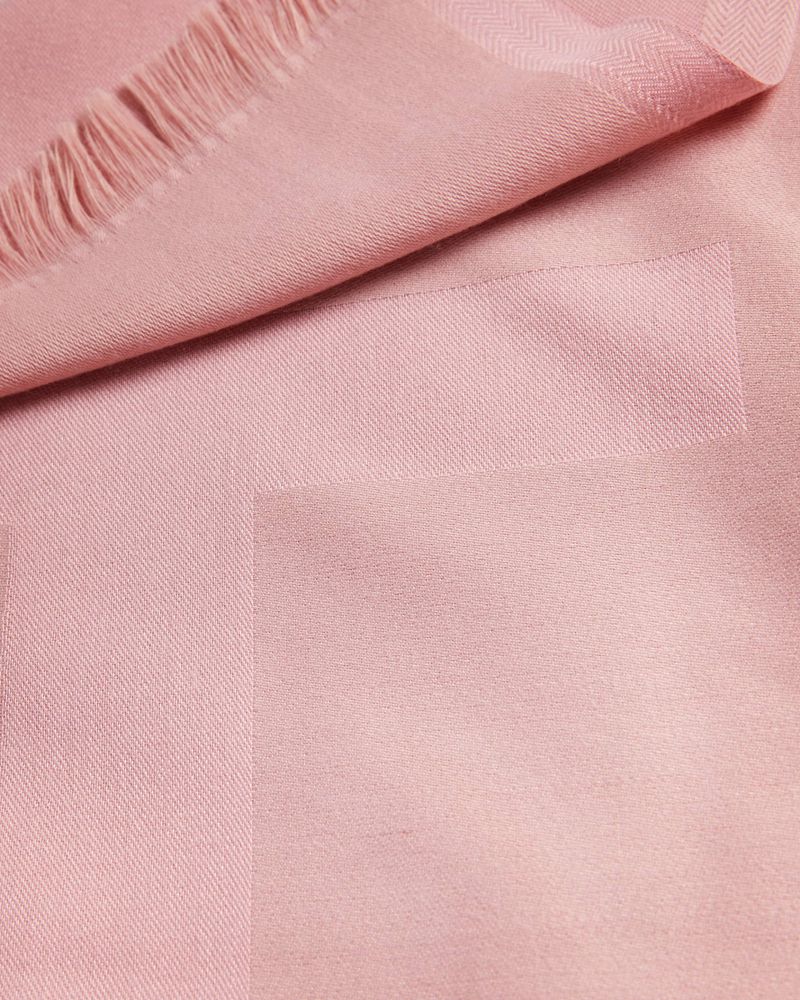 Ted Baker Sherol Branded Halsduk Dam Rosa | QTR-453091