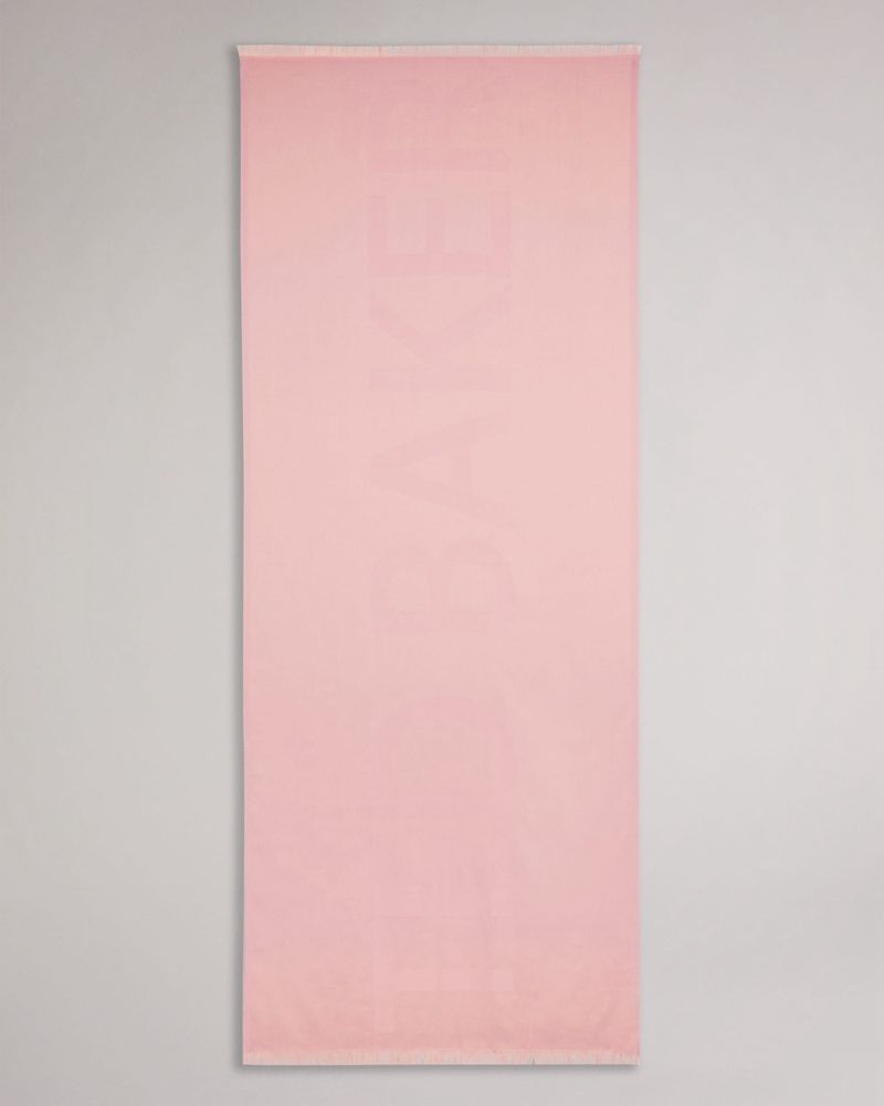 Ted Baker Sherol Branded Halsduk Dam Rosa | QTR-453091