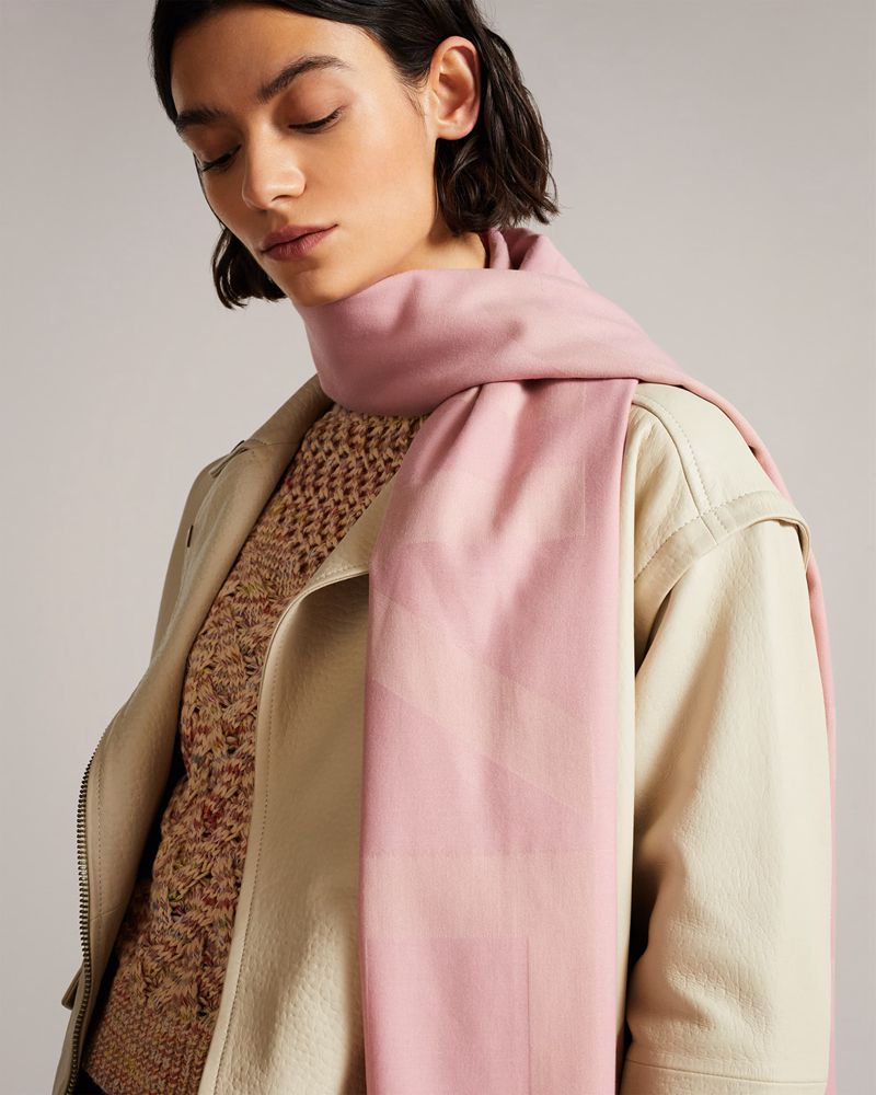 Ted Baker Sherol Branded Halsduk Dam Rosa | QTR-453091