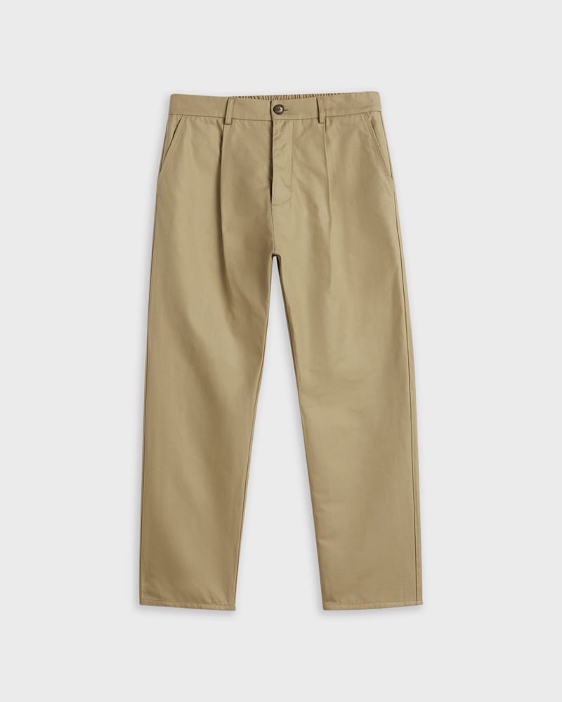 Ted Baker Shiree Pleated Elasticated Byxor Herr Beige | NBG-126579