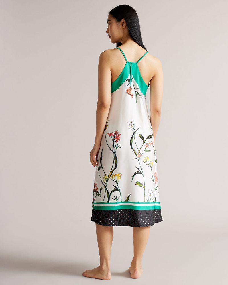 Ted Baker Showa Floral Chemise Nattkläder Dam Vita | EBL-372061