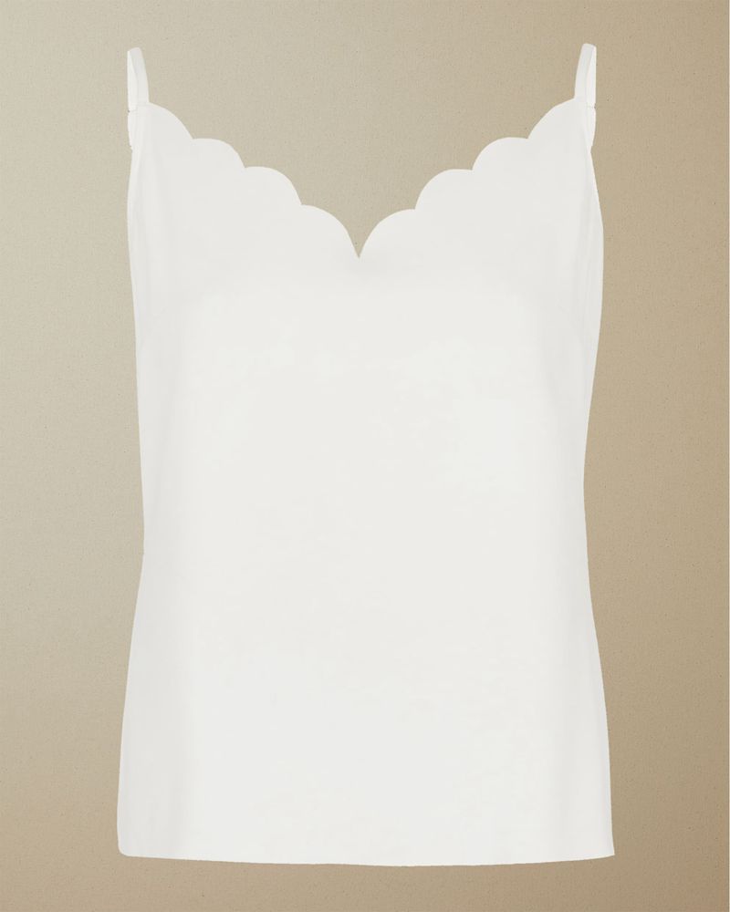 Ted Baker Siina Scallop Neckline Cami Blast Dam Vita | GAW-246981