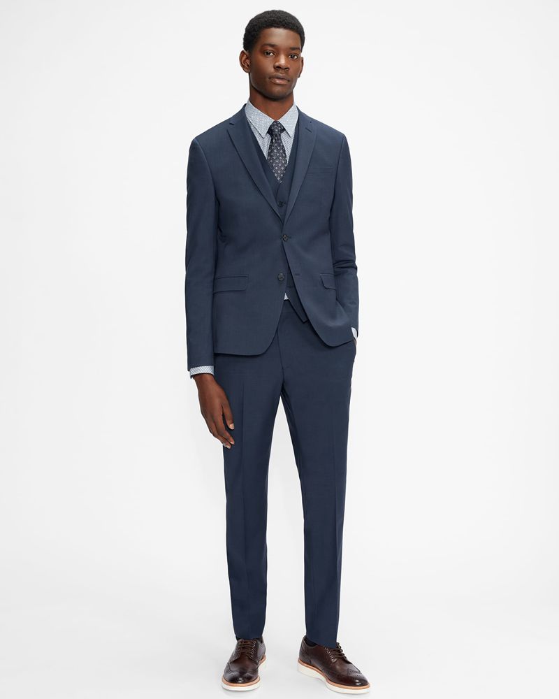 Ted Baker Sinjjs Slim Fit Plain Kostymer Herr Blå | ASZ-947310