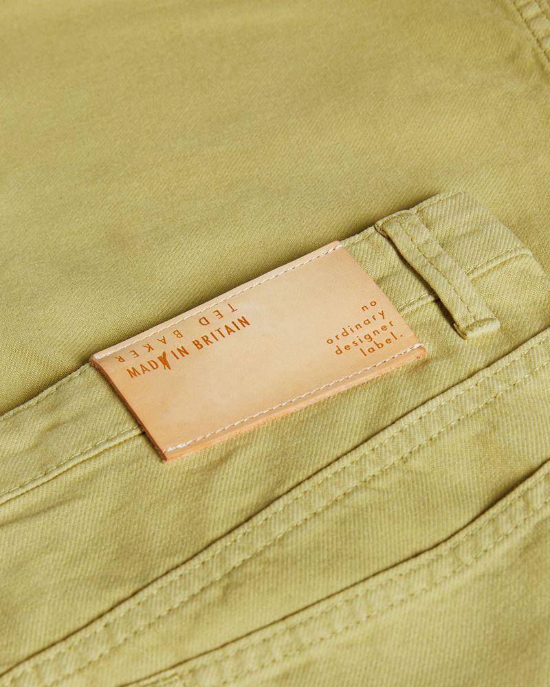 Ted Baker Snargg Breda Leg Five Pocket Chino Byxor Herr Khaki | QEI-213798