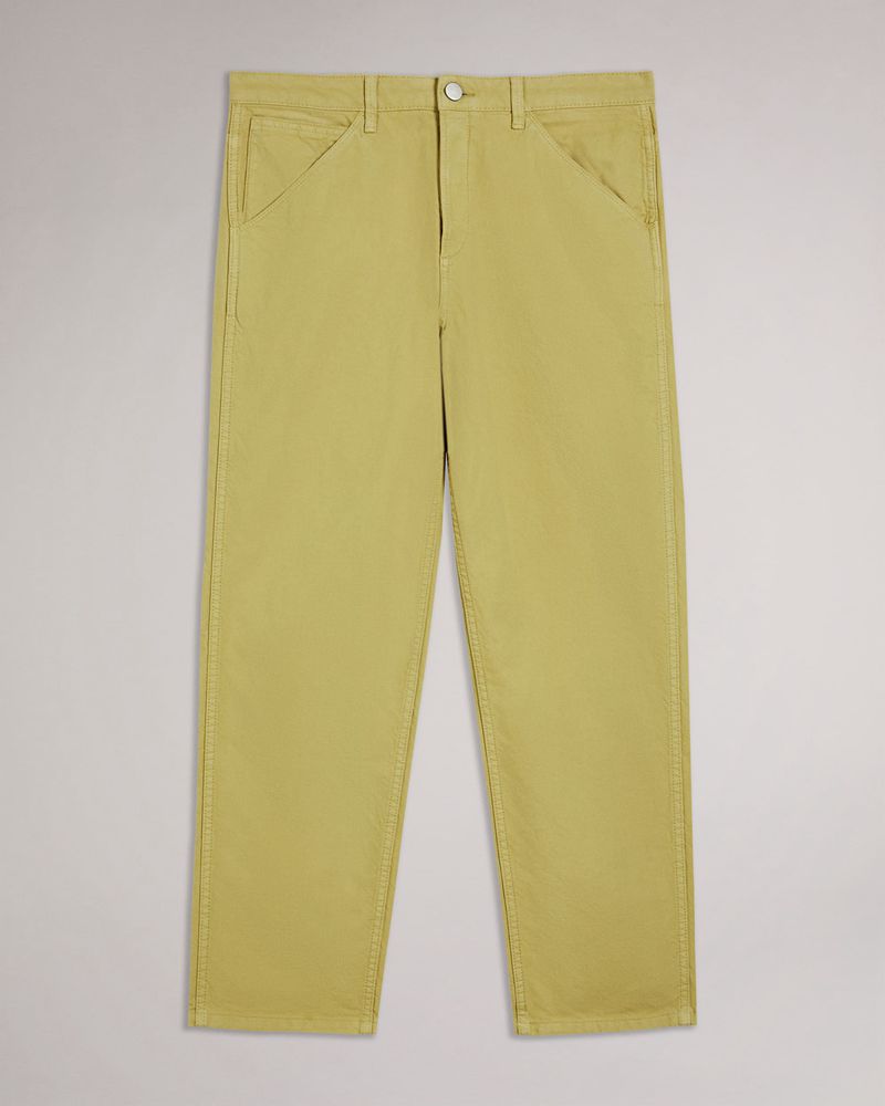 Ted Baker Snargg Breda Leg Five Pocket Chino Byxor Herr Khaki | QEI-213798