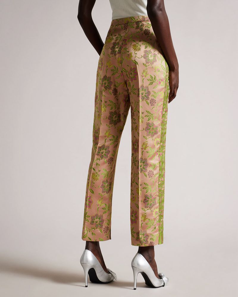 Ted Baker Ssage Floral Jacquard Byxor Dam Rosa | VXS-027946