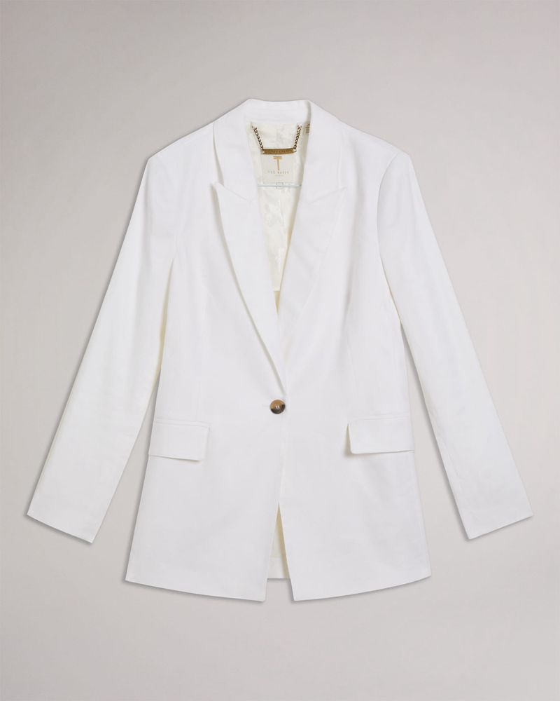 Ted Baker Stansie Single Breasted Blazer With Peaked Lapel Jacka Dam Vita | ZRU-856904