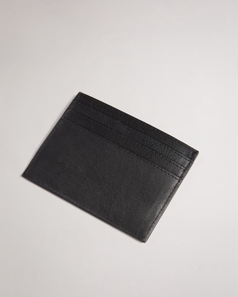 Ted Baker Summed Cardholder With Rubberised Branding Plånbok Herr Svarta | RSJ-279418