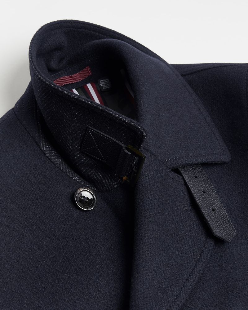 Ted Baker Summit Wool Pea Jacka Herr Marinblå | JOU-067948
