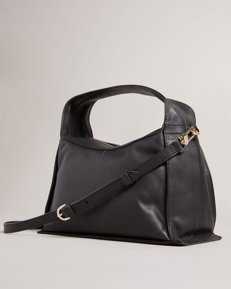 Ted Baker Syah Soft Vanliga Axelväska Dam Svarta | DMA-762549