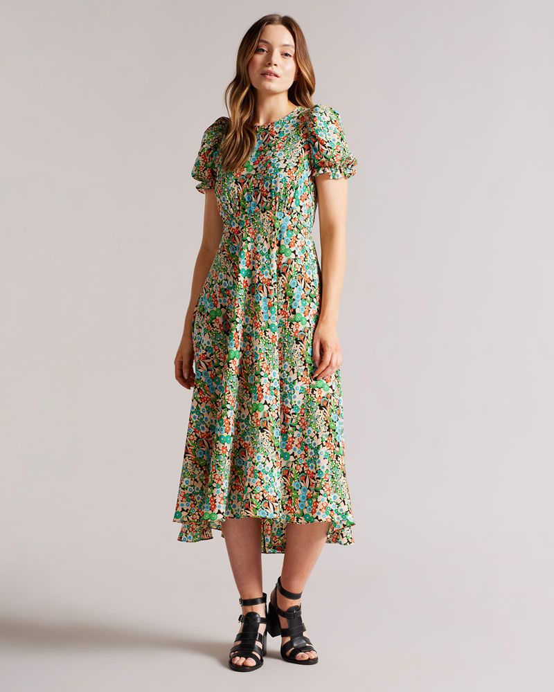 Ted Baker Tabaria Snörade Block Leathers Höga Klackar Dam Svarta | PTX-865924