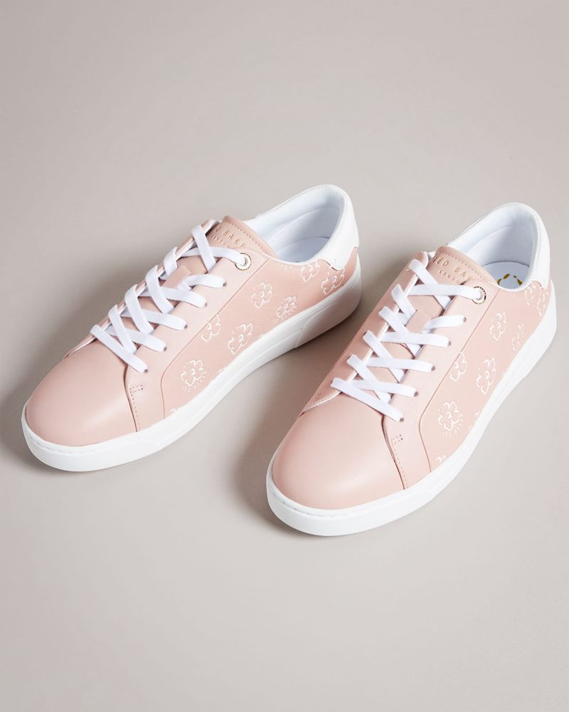 Ted Baker Taliy Magnolia Flower Cupsole Sneakers Dam Rosa | UWS-807246