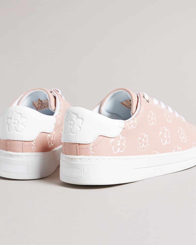 Ted Baker Taliy Magnolia Flower Cupsole Sneakers Dam Rosa | UWS-807246