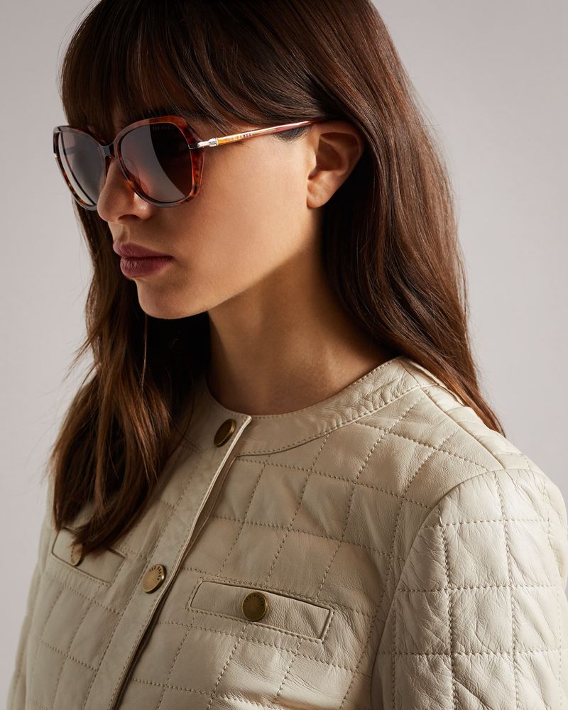 Ted Baker Tanyea Tws169 Oval Solglasögon Dam Bruna | OXN-840236