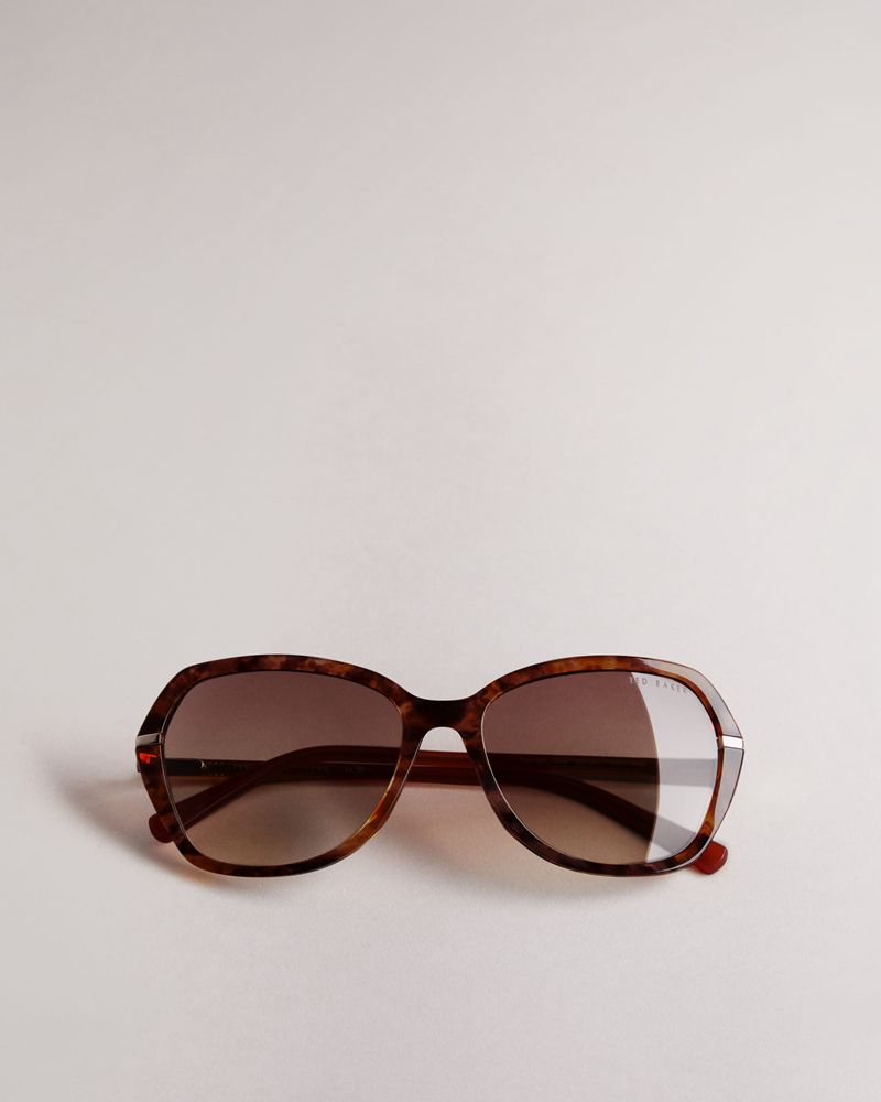 Ted Baker Tanyea Tws169 Oval Solglasögon Dam Bruna | OXN-840236