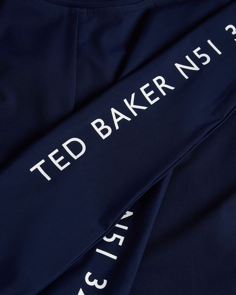 Ted Baker Tazzal Activewear Long Sleeve Blast Dam Blå | BGC-937405